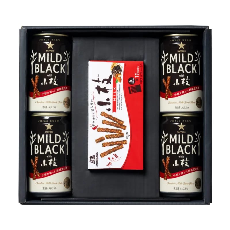 【在庫処分大特価!!】 森永製菓の「小枝」×サッポロビールの限定コラボレーション！新 ビール・発泡酒